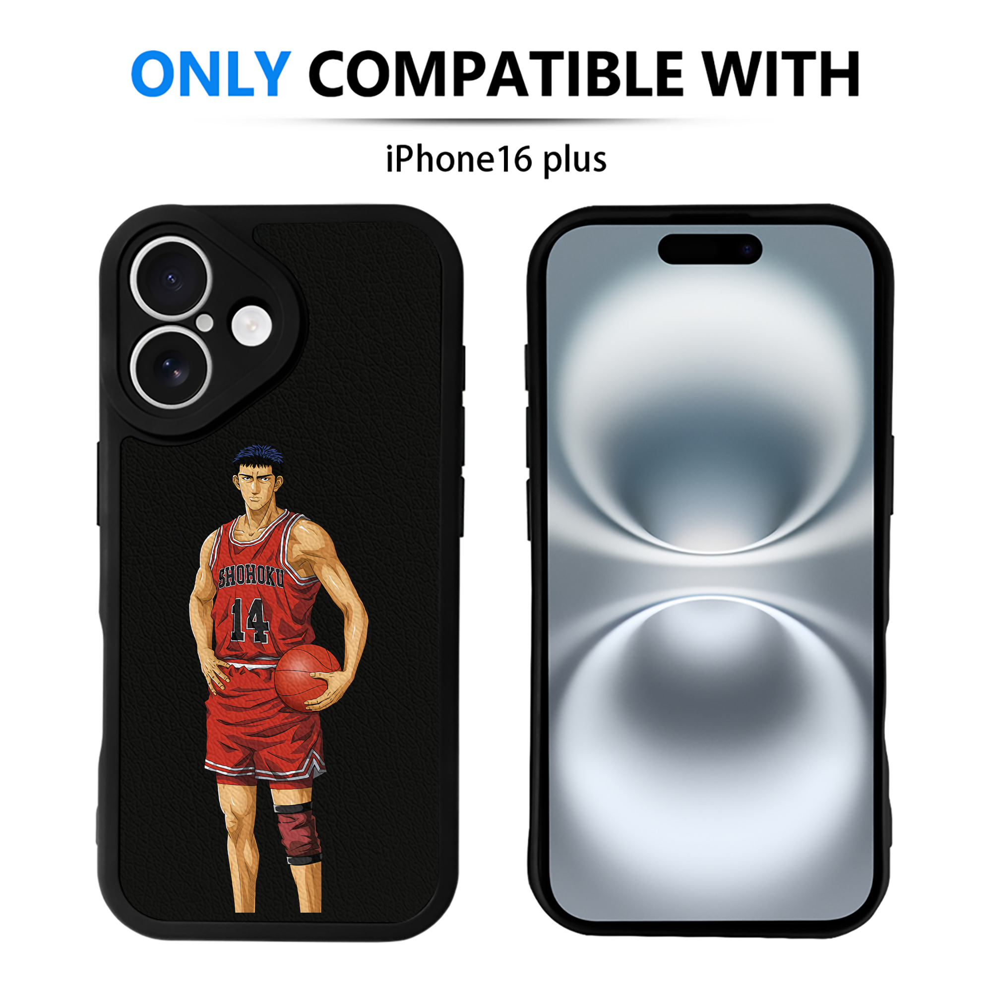（画像用） SLAM DUNK／スラムダンク 【iPhone 16シリーズ対応】シリコンスマホケース（レザー調） 材質：シリコン